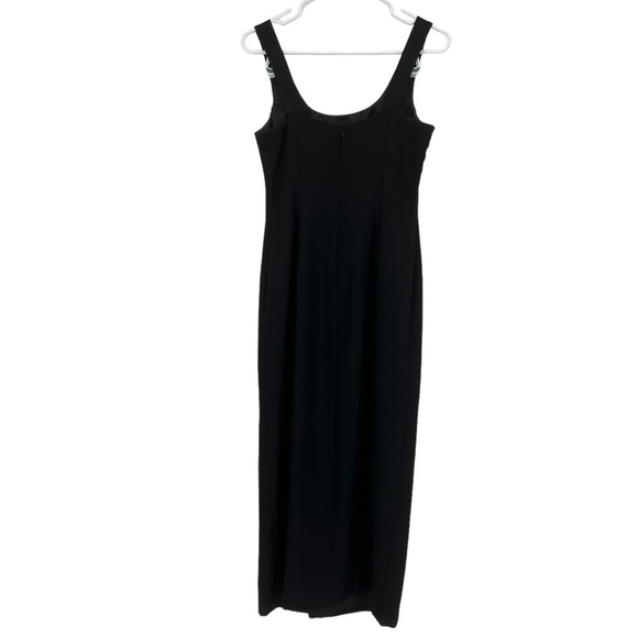J.R. Nites By Caliendo Black Embellished Sleeveless Maxi Dress Size 8 Petite - Picture 4 of 8